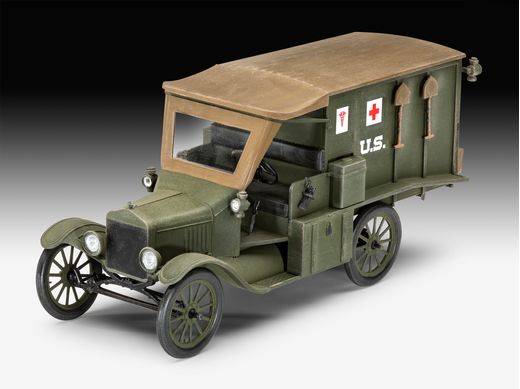 Maquette voiture militaire : Model T 1917 Ambulance - 1/35 - Revell 3285 03285