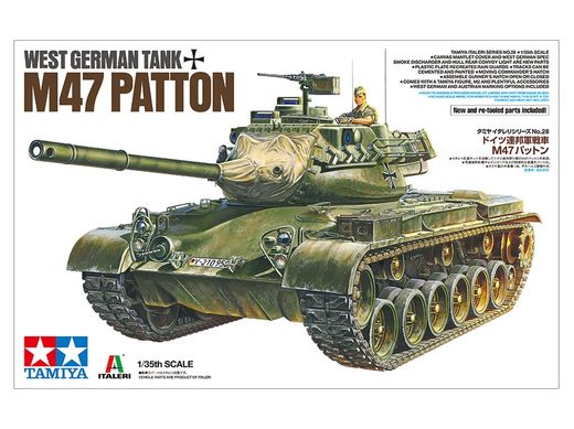 Maquette militaire : West German Tank M47 Patton - 1/35 - Tamiya 37028
