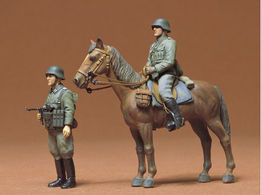 Figurines militaires : Infanterie allemande à cheval - 1/35 - Tamiya 35053