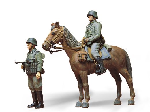 Figurines militaires : Infanterie allemande à cheval - 1/35 - Tamiya 35053