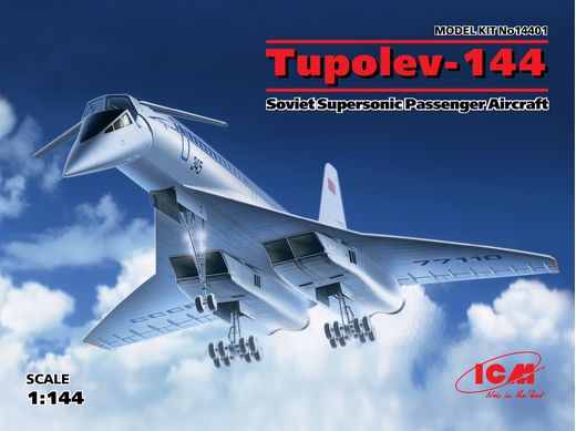Maquette avion : Tupolev-144 1/144 - ICM 14401
