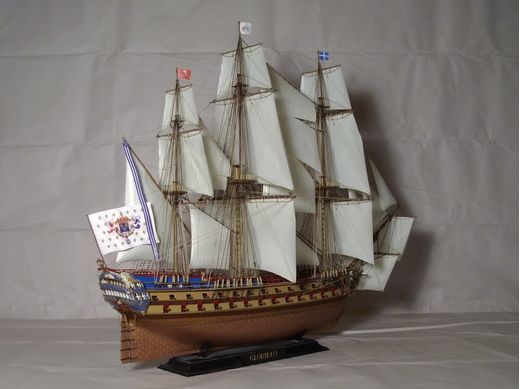 Coffret de modélisme de voilier : Starter Kit Le Glorieux 1/150 - Heller 58889