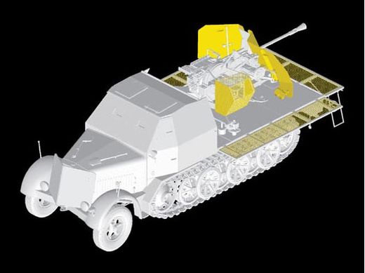 Maquette véhicule militaire : Sd.Kfz.7 avec Flak 43 - 1/35 - Dragon 06553