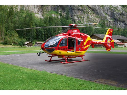 Maquette hélicoptère de transport : Airbus Helicopters EC135 Air-Glaciers - 1/72 - Revell 04986