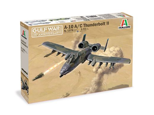 Maquette avion militaire : A‐10A/C Thunderbolt II ‐ Guerre du Golfe - 1/72 - Italeri 01376