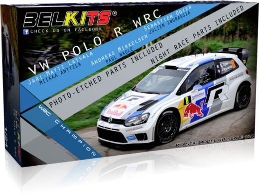 Maquette de voiture : Volkswagen Polo R WRC 2013 - 1/24 - Belkits 005