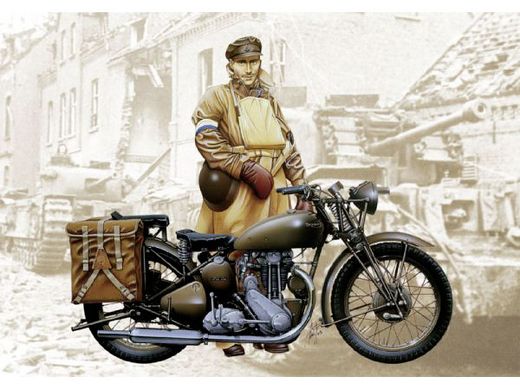 Maquette moto Triumph 3HW - 1/9 - Italeri 07402