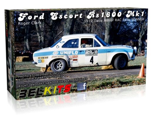 Ford Escort RS1600 Mk1 1972 ‐ 1/24 - Belkits 007