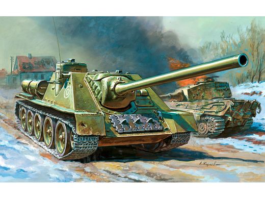 Maquette militaire : Canon automoteur Russe ISU‐122 - 1/72 - Zvezda 5054