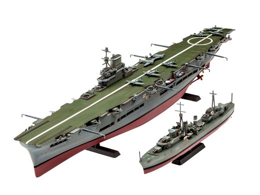 Maquette de navire militaire : HMS Ark Royal & Tribal Class Des - 1:720 - Revell 05149