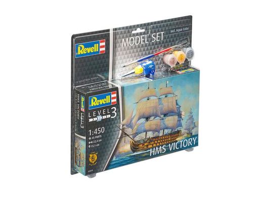 Maquette de voilier : Model Set HMS Victory - 1:450 - Revell 65819