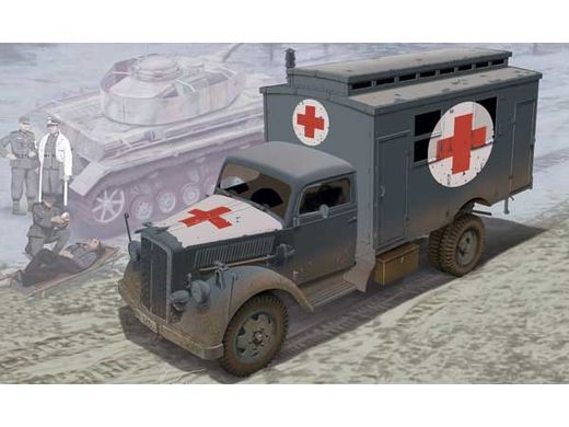 Maquette militaire : Camion Ambulance Allemand - 1/35 - Dragon 06790