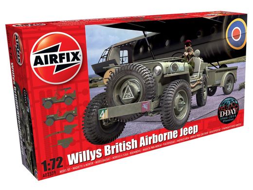 Maquette de véhicule militaire : Jeep anglaise Willys - 1:72 - Airfix 02339