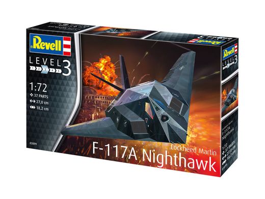 Maquette avion : F-117 Stealth Fighter - 1:72 - Revell 03899