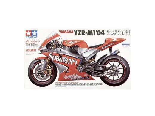 Maquette de moto : Yamaha YZR M1'04 No.7/No.33 - 1/12 - Tamiya 14100