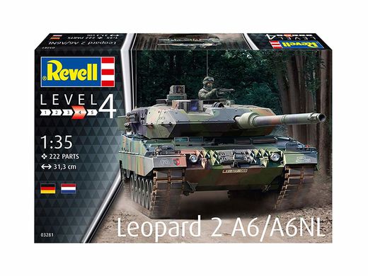 Maquette char d'assaut : Leopard 2A6/A6Nl - 1/35 - Revell 3281 03281