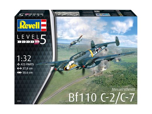 Maquette avion militaire : Messerschmitt Bf110 C-7 - 1/32 - Revell 04961 4961