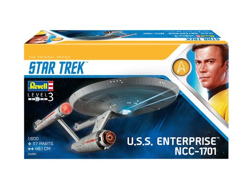 Maquette Star Trek : U.S.S. Enterprise Ncc-1701 (Tos) - 1:600 - Revell 4991, 04991