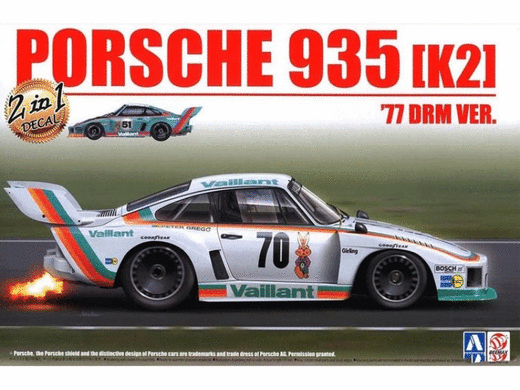 Aoshima Voiture Maquette plastique Séries No.20 1/24 Porsche 935 K2 1977 - Beemax 24015