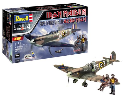 Maquette avion militaire : Spitfire Mk.Ii "Aces High" Iron Maiden - 1:32 - Revell 5688 05688