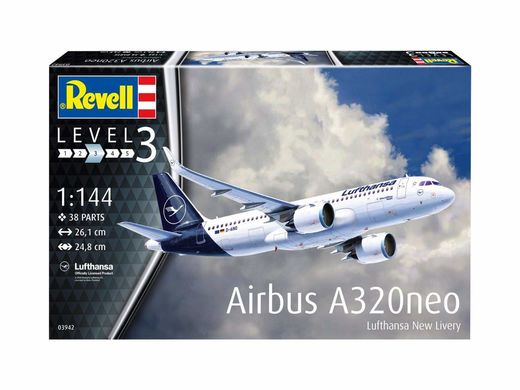 Maquette avion civil : Airbus A320 Neo - 1:144 - Revell 03942, 3942