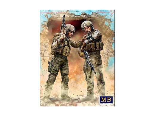 Figurines militaires : "Notre objectif a changé" - Série Guerres Modernes - kit No. 1 - 1/35 - Master box 24068 - france-maquette.fr
