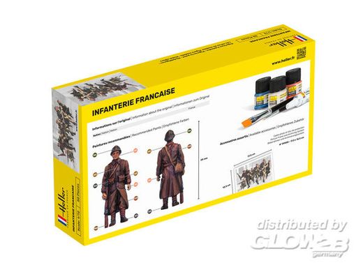 Figurines militaires : Infanterie française - 1/72 - Heller 49602