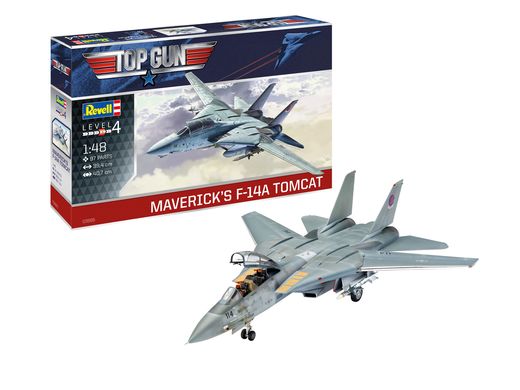 Maquette top gun : F-14 A Tomcat Top Gun 1:48 - Revell 03865, 3865