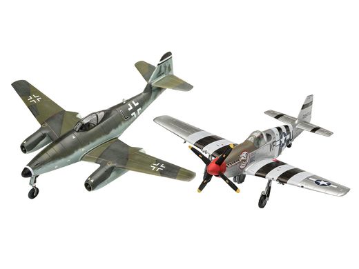 Maquette avion : Model Set Combat Set Me262 & P-5 - 1:72 - Revell 63711