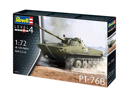 Maquette char d'assaut : PT-76B - 1:72 - Revell 03314, 3314