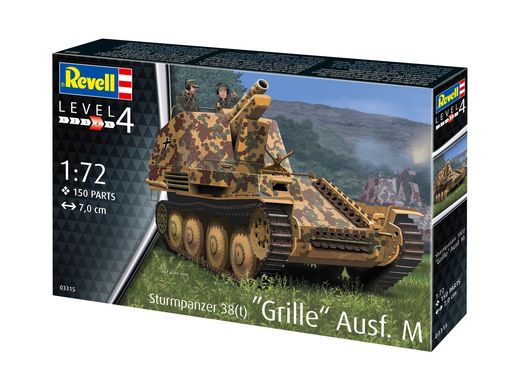 Maquette tank : Sturmpanzer 38(t) Grille Ausf. M - 1:72 - Revell 03315, 3315