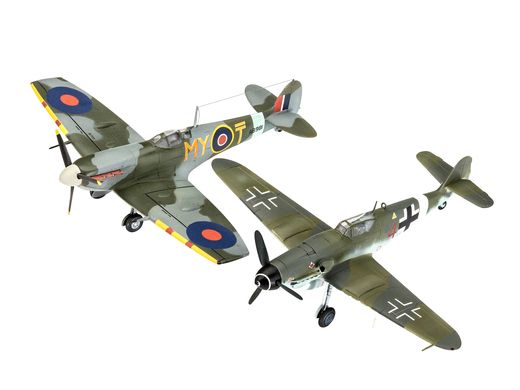 Maquette militaire : Combat Set Bf109G-10 & Spitfire Mk V - 1:72 - Revell 03710, 3710