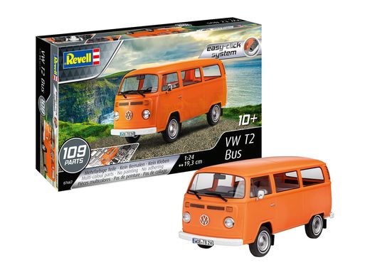 Maquette voiture : Volkswagen T2 Bus - 1:24 - Revell 07667, 7667