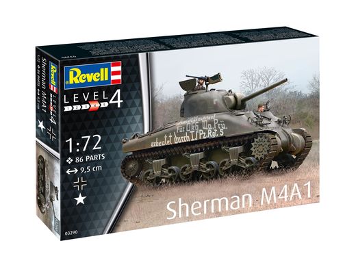 Maquette militaire - Sherman M4A1 - 1:72 - Revell 03290, 3290