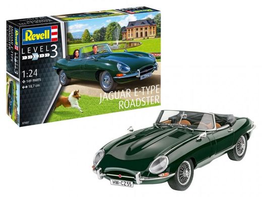 Maquette voiture : Jaguar E-Type Roadster - 1:24 - Revell 07687, 7687