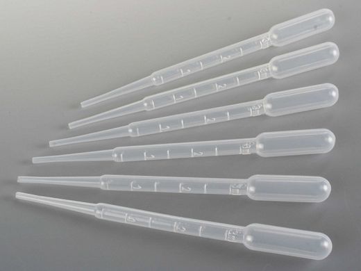 Set de 6 pipettes graduées