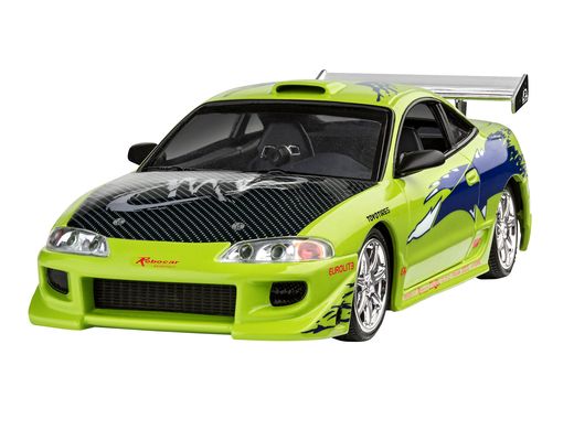 Maquette Voiture : Model Set F&F Brian'S 1995 Mitsubishi Eclipse - 1:25 - Revell 67691