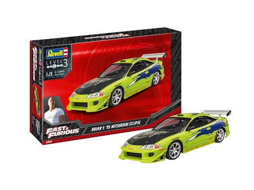 Maquette voiture : Fast & Furious Brian'S 1995 Mitsubishi Eclipse - 1:25 - Revell 07691 7691