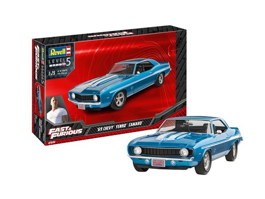 Maquette voiture : Fast & Furious - 1969 Chevy Camaro Yenko - 1:25 - Revell 07694 7694