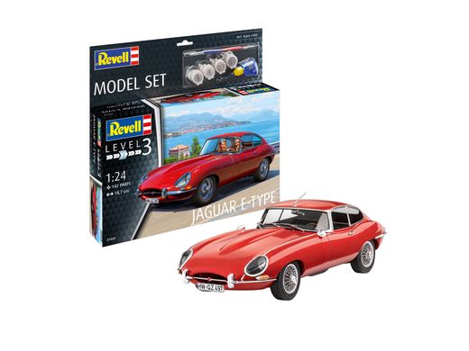 Model Set Voiture Jaguar E-Type Coupé - 1:24 - Revell 67668, 67668