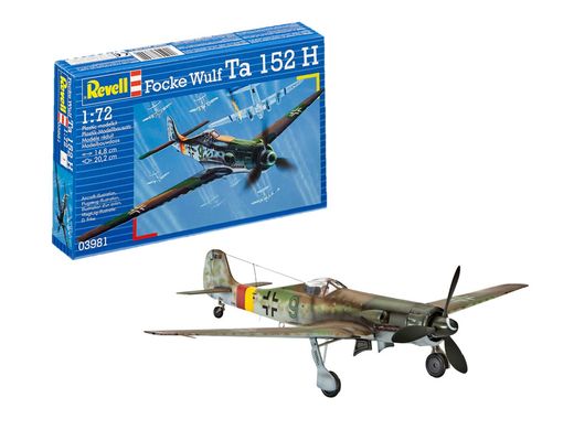 Maquette d'avion militaire : Focke Wulf Ta 152 H - 1:72 - Revell 3981

Caractériqtiques du modèle :