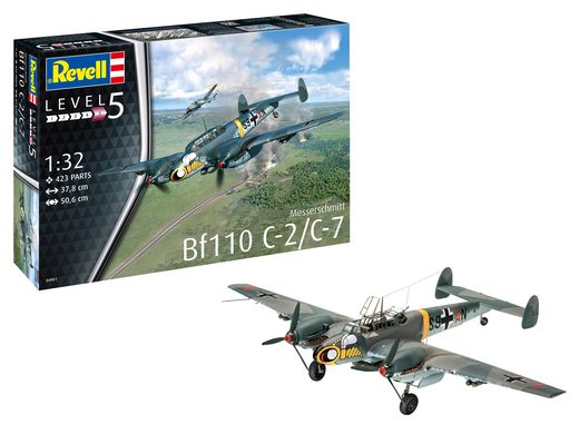 Maquette avion militaire : Messerschmitt Bf110 C-7 - 1/32 - Revell 04961 4961