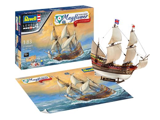 Maquette voilier : Mayflower - 400e Anniversaire - 1:83 - Revell 05684, 5684