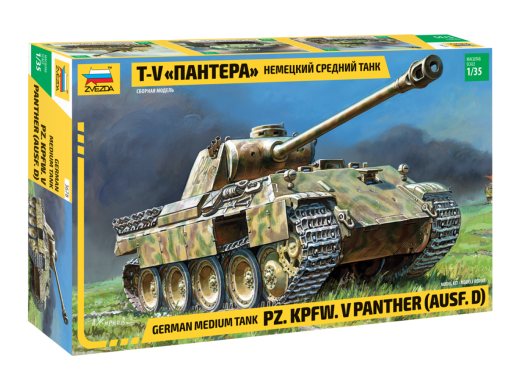 Maquette militaire : Char d'assaut Panther Ausf.D - 1/35 - Zvezda 3678