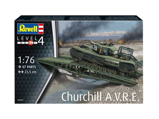 Maquette char : Churchill A.V.R.E - 1:76 - Revell 03297 3297