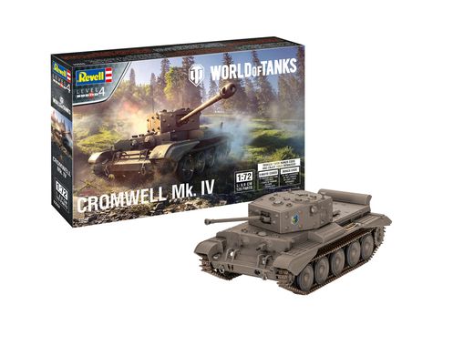Maquette militaire : Cromwell Mk. Iv - World Of Tanks - 1:72 - Revell 03504, 3504