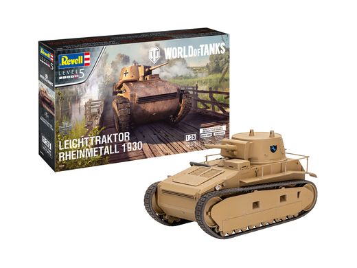 Maquette militaire : Leichttraktor Rheinmetall 1930 - World Of Tanks - 1:35 - Revell 03506, 3506