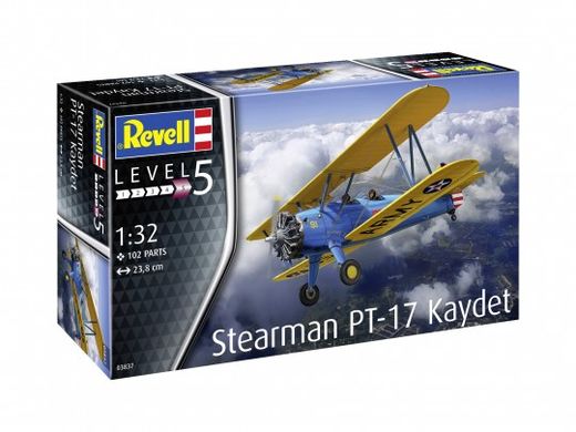 Maquette avion : Stearman PT-17 Kaydet - 1:32 - Revell 03837 3837