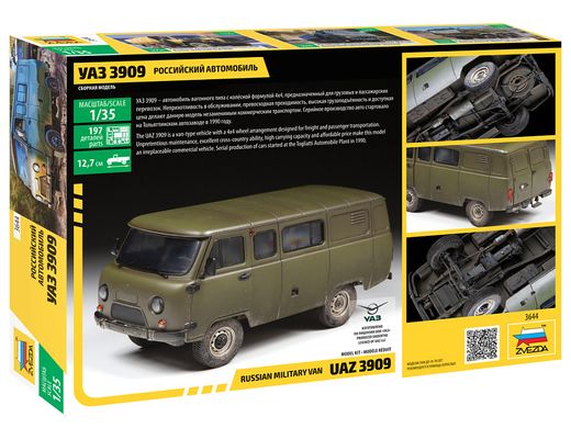 Maquette militaire : Van russe UAZ 3909 - 1/35 - Zvezda 3644 03644