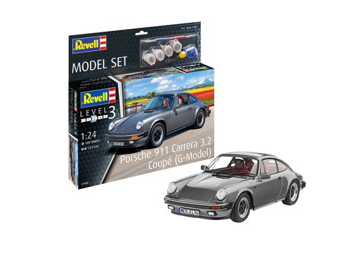 Maquette voiture : Model Set Porsche 911 G Model Coupé - 1:24 - Revell 67688